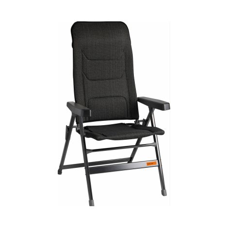 SOPLAIR Fauteuil Major toile mesh 3D réglable 5 positions Camping Car Gris foncé (1/2)