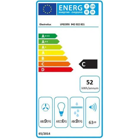 Dunstabzug Electrolux 52 cm grau 8 W Aluminium (1/3)