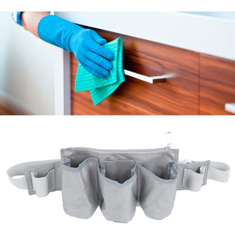 Cinturón profesional de jardinería con 6 bolsillos y 2 correas, fabricado en tejido Oxford 600D impermeable, tamaño ajustable, ideal para acampar, jardinería y actividades familiares al aire libre, co (1/5)