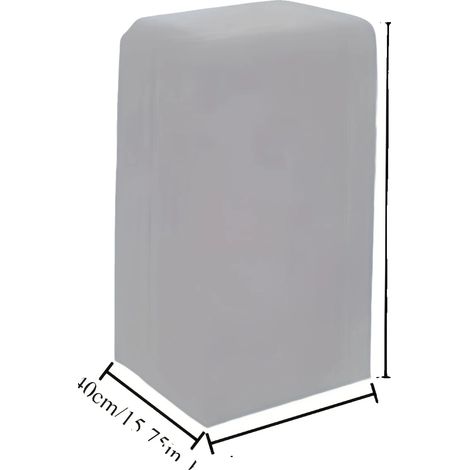 Copertura per condizionatore portatile, resistente alle intemperie, in materiale durevole, argento, 40x46x75cm-a (1/2)