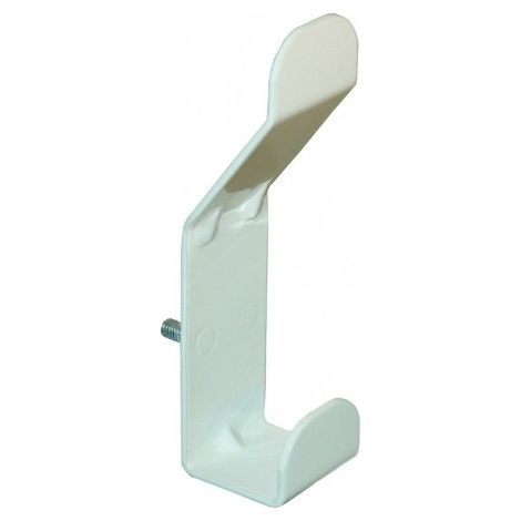 Patères pour lisse modulable 12170 - finition blanc - DEVISMES