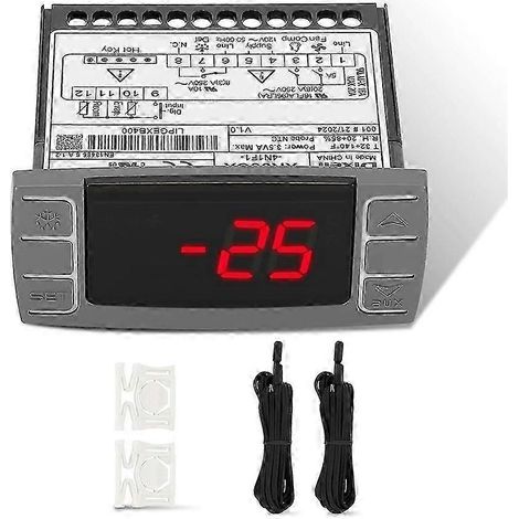 Régulateur de température XR06CX-4N1F1 avec sonde de température - Thermostat numérique programmable (1/5)