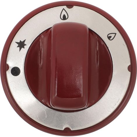 XEPHO Bouton de Cuisinière Gaz Rouge en Bakélite Haute Température 70 MM (1/5)