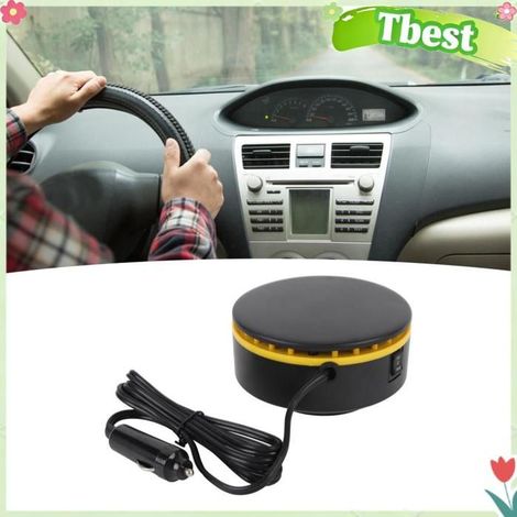 Tbest dégivreur de chauffage de voiture Chauffage de voiture 12V, rotatif à 360 °, dégivreur de bricolage chauffe-eau Noir Jaune (1/5)