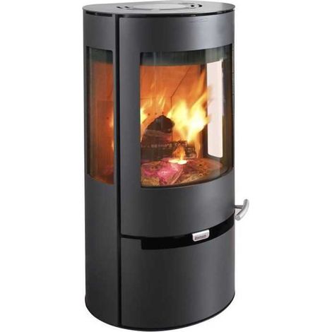 ADURO ADURO 9 Noir 6 kW Holzscheit-Konvektionsofen mit 3 Glasscheiben (1/5)