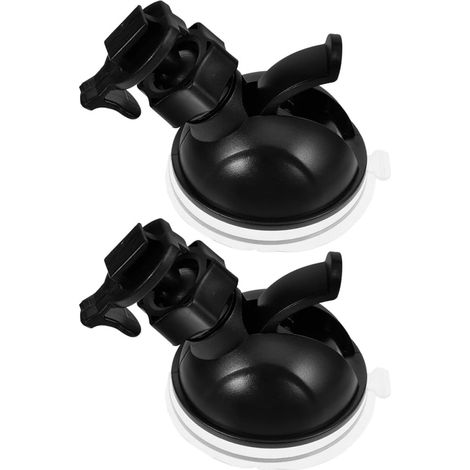 Support de Caméra Embarquée à Ventouse Plastique Noir 2 Pièces (1/5)