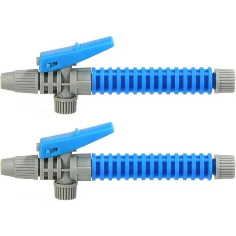 Lot de 2 poignées pulvérisateur à gâchette 175 mm, poignée pistolet pulvérisation agricole pour contrôle des cordyceps jardin, équipement dédié (bleu) Bleu 2PCS (1/5)