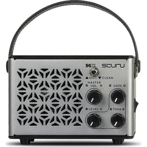 SCURU S4 Mini 10W Wiederaufladbarer Bluetooth-Gitarrenverstärker, Combo-Gitarrenverstärker für Desktop-Übung (1/5)