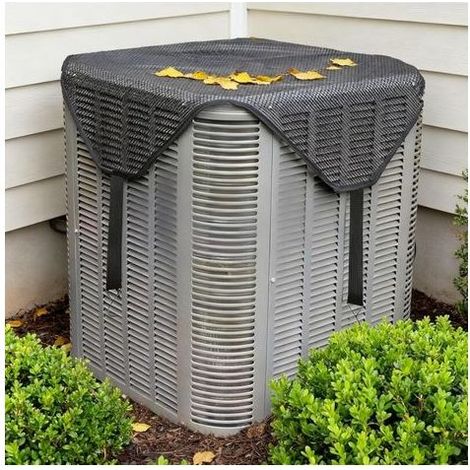 Housse Universelle pour Climatiseur Extérieur,Protecteur Respirant pour Unité de Ventilation et Chauffage,Couvercle Toutes Saisons pour Groupe Frigorifique(81x81CM/32 x32-2Sets) (1/5)
