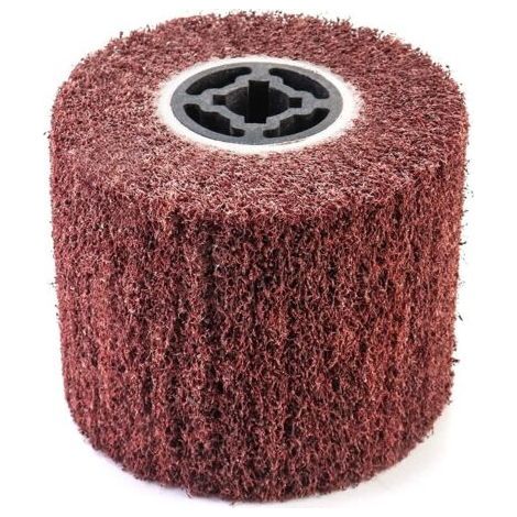 Brosse Abrasive Brosse en Fibre Synthétique pour Rénovateur Extérieur, Ø120x100x19mm, Grain 80 (1/5)