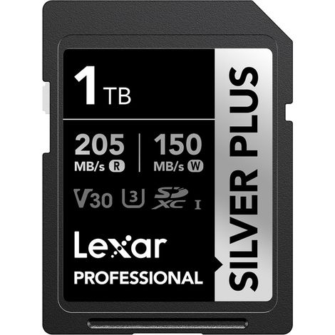 Scheda di memoria Lexar Professional SILVER PLUS SDXC da 1 TB (1/5)