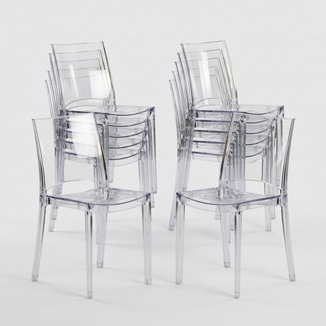 18 Sedie B-Side Grand Soleil per bar trasparenti offerta stock - Trasparente (1/5)