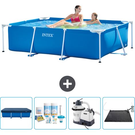 Intex Piscina con estructura Rectangular - 220x150x60 cm - 7-piezas  SCB62 (1/5)
