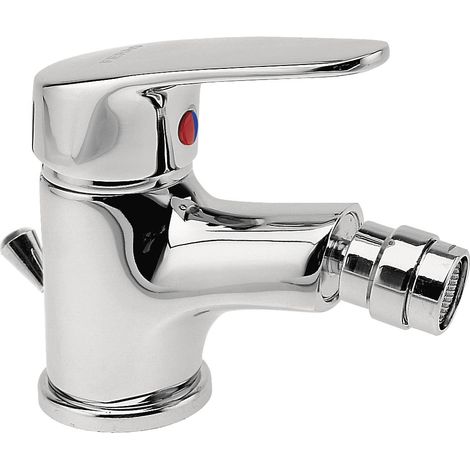Rubinetto bidet Smile, con tappo automatico, in plastica e cromo. (1/5)