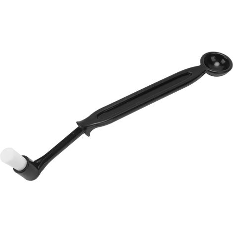 Brosse de nettoyage tête de machine à café noire multifonction en plastique outil de nettoyage pour infusion à domicile (1/5)