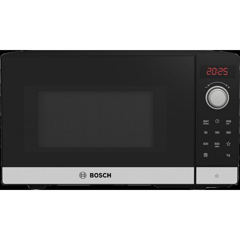 Bosch Serie 2, Freistehende Mikrowelle, 44 x 26 cm, Edelstahl, FFL023MS2