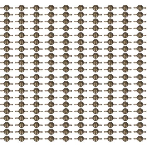 200 clous décoratifs en métal, finition électroplaquée, sans bavures, résistants à l'usure, pour la fabrication de clous (DIY). (1/4)