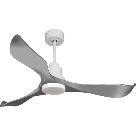 Ventilatore da soffitto Reversibile Termostato Dimmabile Wifi Motore CC Tetti inclinati Telecomando Luce a tre toni Memoria PURLINE TrawanganD132C04LED66825