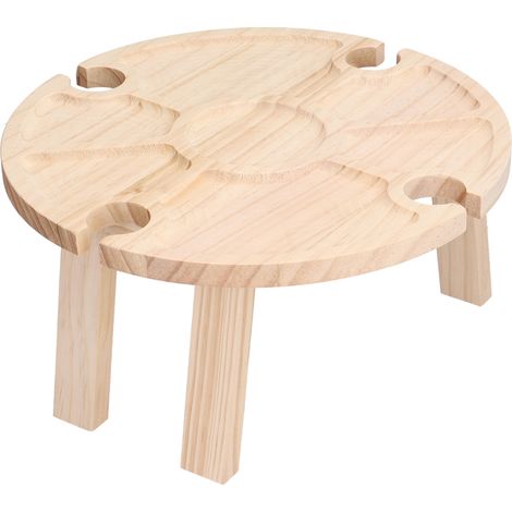 Table de pique-nique pliable et stable avec compartiments, idéale pour le jardin, les voyages et le camping. (1/5)