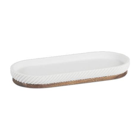 ANDREA HOUSE BA25142 Bandeja Poli/Acacia Stripes 26X11X3 - ref: BA25142