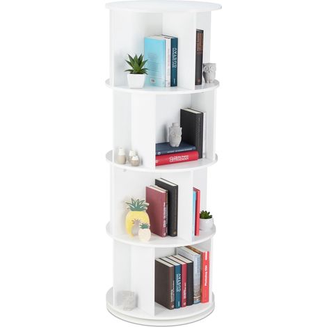 Libreria giratoria con 12 compartimentos