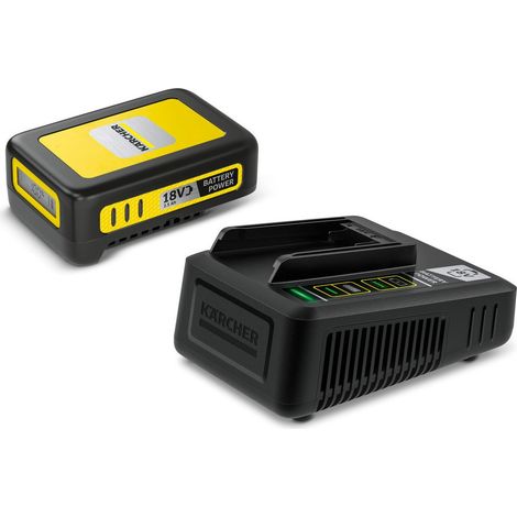 [JAMAIS UTILISÉ] Set batterie Karcher Power 18V 2.5Ah avec écran LCD et chargeur rapide (1/2)