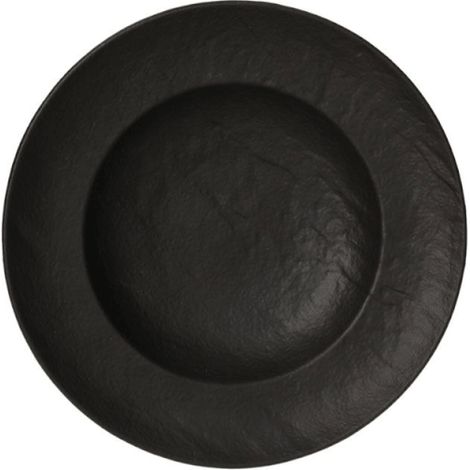 Assiette Bol 25 cm Vulcania en porcelaine noire