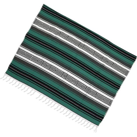 Verte Couverture pour Mexicaine Douce Tissée et Épaisse Chambre (1/5)