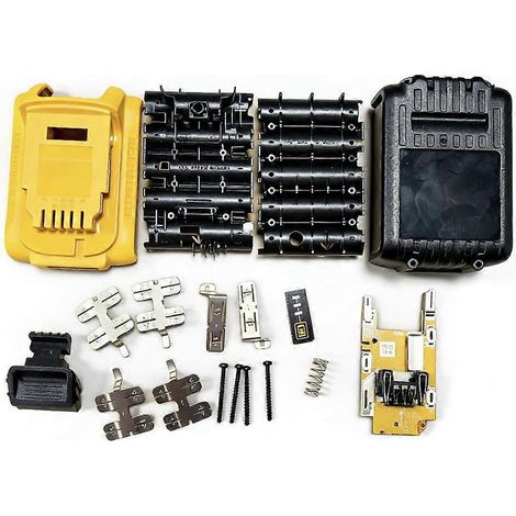 Aufbewahrungskoffer für den 10-Kern-Akku DCB205 (20 V) für DeWalt-Elektrowerkzeuge, inklusive Ersatz-Akkuschutzplatinen-Set (1/5)