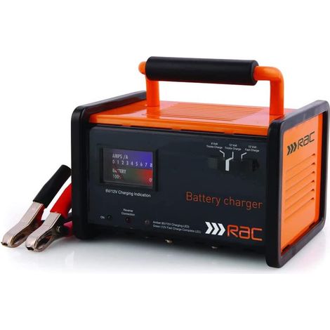 RAC Battery Charger 12A & 6A Amp Trickle Car Van Motorbike Petrol & Diesel HP026 (1/3)