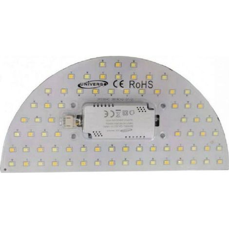 Modulo Circolina Mezzaluna Conversione Led con Calamita 12W CCT 3 Colori Luce Bianca Naturale Calda 1200 lumen CA-3C