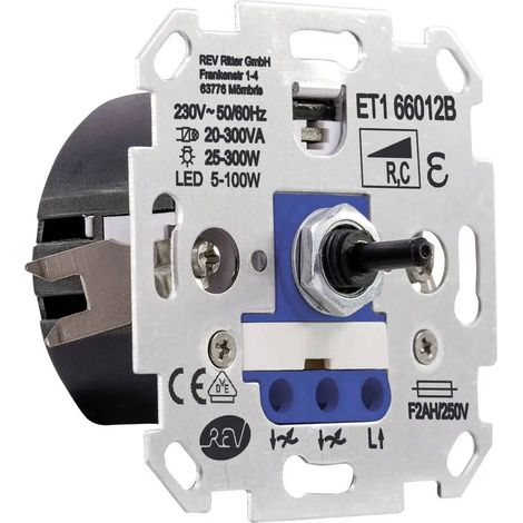 [NEUWERTIG] B-Ware Rev Dimmer Einsatz Schalterprogramm Technik Phasenabschnitt Helligkeitsregler