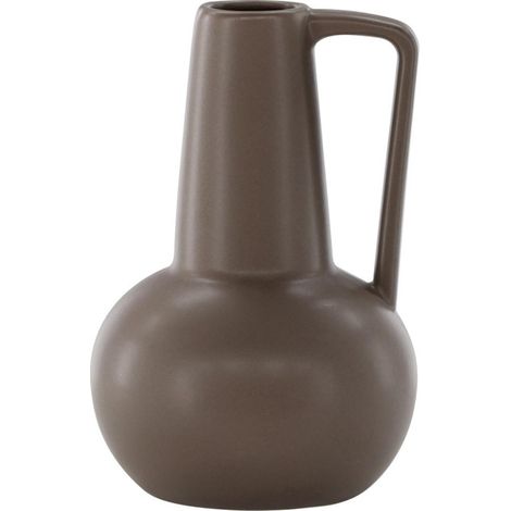 Vase Design en Céramique "Lane" 22cm Marron (1/5)