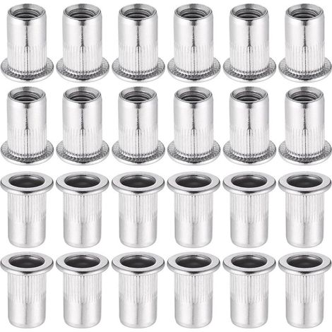 60 piezas de remaches ciegos de cabeza plana M8 de acero inoxidable 304 para alicates de inserción roscados. (1/5)