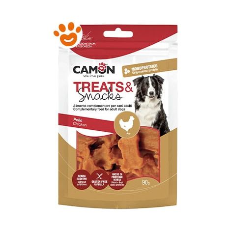Camon Dog Treats&Snack Ossi al Pollo - Confezione 90 Gr - Snack