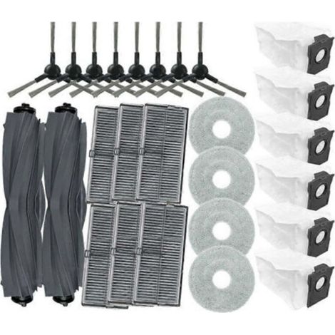 Repuestos para las aspiradoras Dreame L10s Ultra Gen 2 y Dreame L30s Ultra: rodillo principal, cepillo lateral, filtro HEPA, paño de limpieza y bolsas para el polvo. (1/5)
