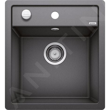 Blanco Dalago 45 - Évier en silgranite, 455x500 mm, avec commande de vidage, anthracite 517166 (1/2)