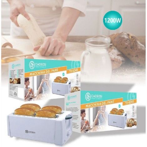 Trade Shop - KLASSISCHER TOASTER TOASTER BROTSCHEIBEN MULTIFUNKTIONS-1200-W-KRUMBEBACH TX-8248 - (1/4)