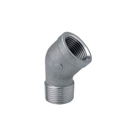 Gomito 45° MF 1/2" AISI316 - ISO4144 122102316L - -  RACCORDERIE METALLICHE - - (1/2)