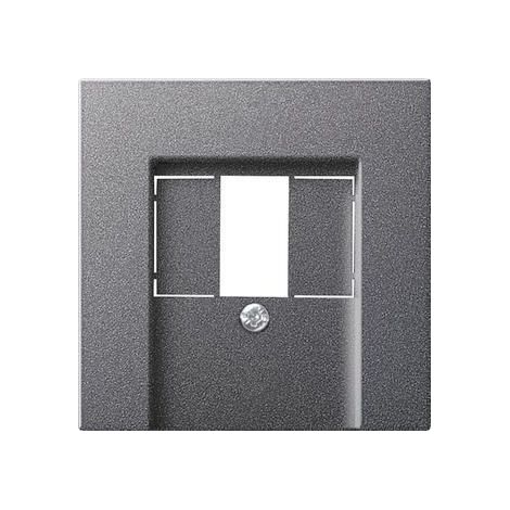 Gira Obturateur USB-Alimentation PD System 55 anthracite [037628], 0376 28