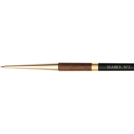 Pinceau - Repiqué - Aquarelle - Isabey - Martre Kolinsky Pure - 6229i - N°2 - Fibres naturelles (1/2)