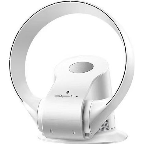 Silenziosissimo Ventilatore portatile da tavolo e da parete per casa, con timer, ideale per camera da letto, oscillante a 90°, senza pale, 35 cm - 9 velocità (1/5)