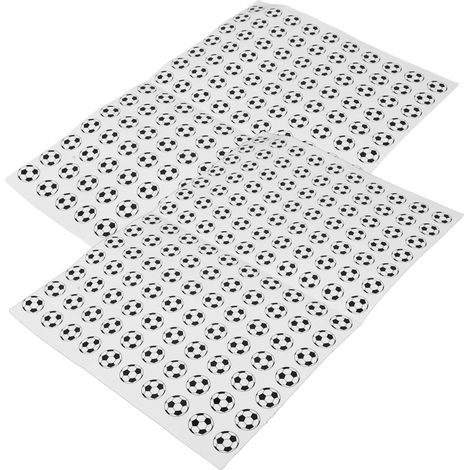 Lot de 280 Autocollants de Football Ronds Autocollants de Scellage Légers et Adhésifs pour Décoration Scrapbook et Mug Coupe Monde (1/5)