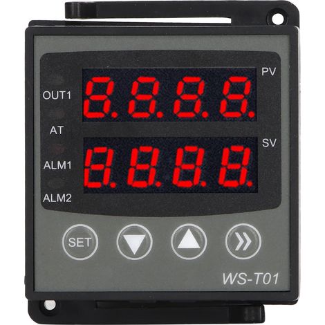 Intelligenter PID-Temperaturregler mit Digitalanzeige, ABS-Thermostat für die Drucker- und Chemieindustrie, 24V DC-Netzteil. (1/5)