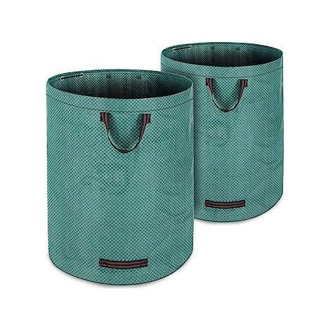Reno – Green Waste Bag – 2. Green waste bag for garden. 50 kg per bag, washable bag for heavy waste, household waste, grass clippings (1/4)