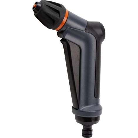 Primaster Pistolenbrause für Gartenschlauch mit 2 Funktionen orange-grau Pistolenbrause (1/3)