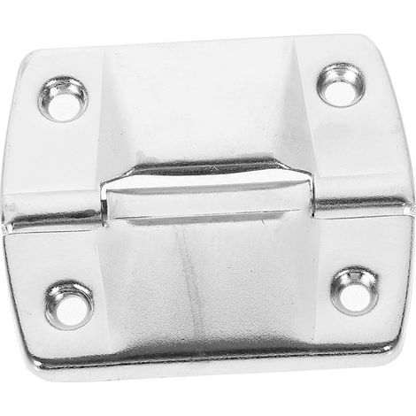 Lot de 6 charnières métalliques robustes pour coffre et support en bois, format compact (1/5)
