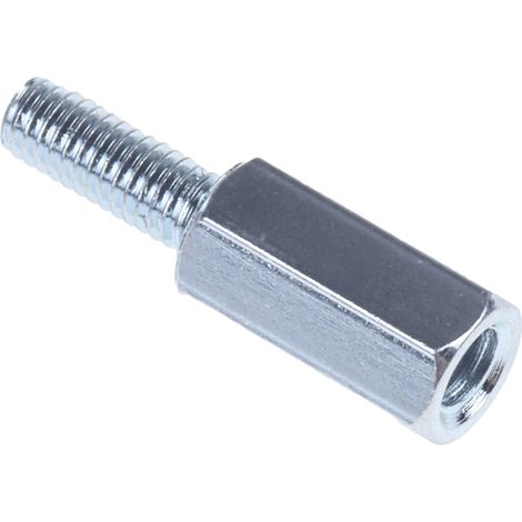 Entretoise filetée RS PRO, longueur 15mm, Mâle / Femelle, M3 x M3 ( Prix pour Sachet de 50 ) (1/3)