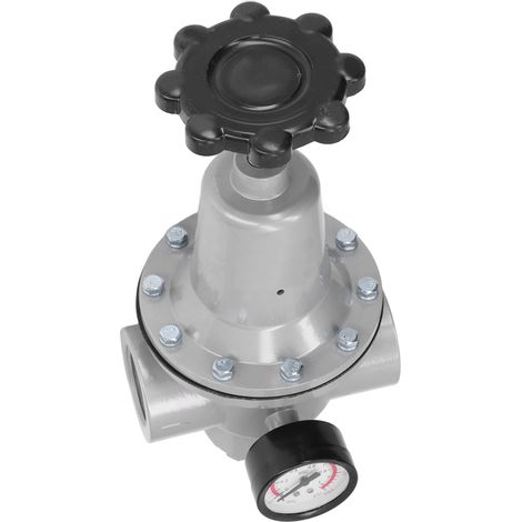 Détendeur de pression pneumatique avec manomètre, régulateur d'air compresseur en alliage d'aluminium, valve 0,1-0,8 MPa (1/5)