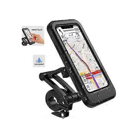 SZTXJ Motorrad-Handyhalterung, wasserdichte Fahrrad-Handyhalterung, 360°-Smartphone-Halterung für Motorrad und Roller mit Regenschutz